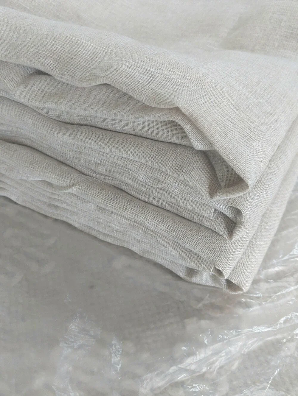 4 Panels! -NWT! Quince 100% Linen Flax Sheer Curtains, 48
